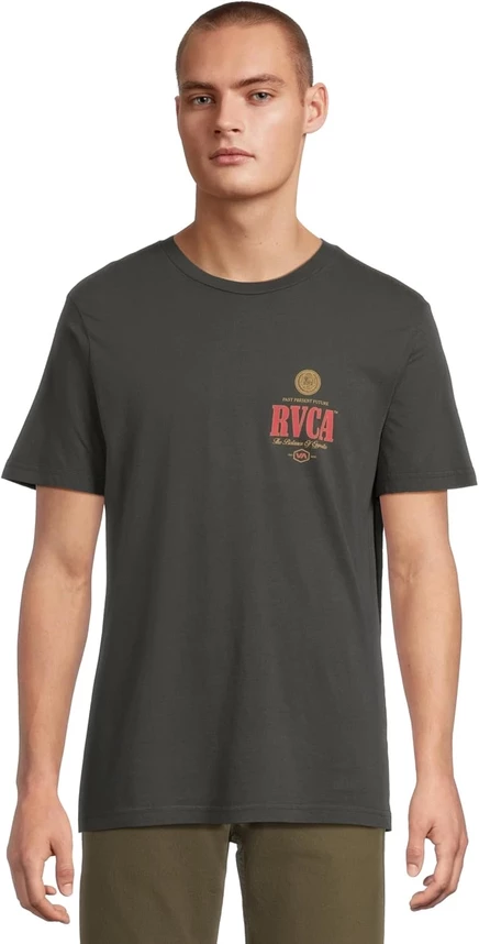 Мужская футболка RVCA Philsner с коротким рукавом, черная