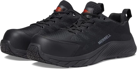Мужские рабочие кроссовки Merrell Work Moab Flight CF, черные