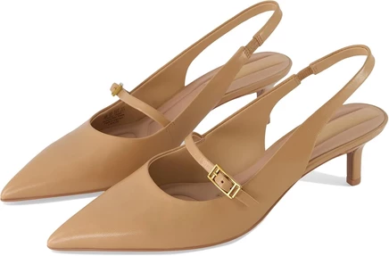 Женские туфли Franco Sarto Khloe на низком каблуке, кожаные бежевые