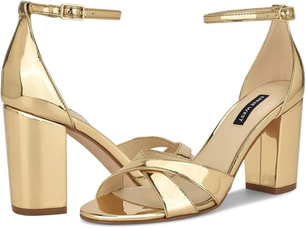 Золотой зеркальный металлик Nine West Saile