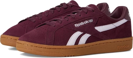 Кроссовки reebok club c grounds, черно-вишневые