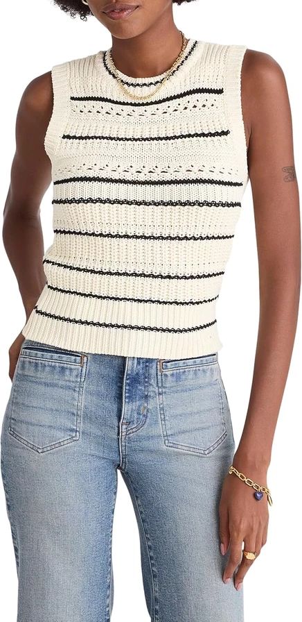 Свитер Madewell Tipped Stitch Femme Ellis Vest