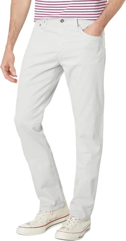 Брюки AG Jeans Everett slim straight, серебристо-серые