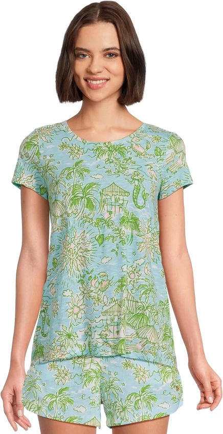 Женский топ Lilly Pulitzer Etta Scoop Neck, голубой