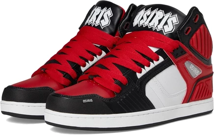 white/red/black