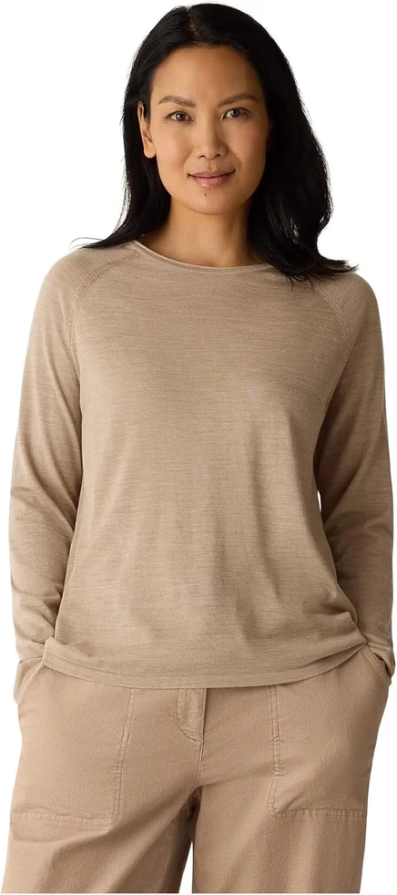 Женский свитер Eileen Fisher Super Fine Merino, бисквитный