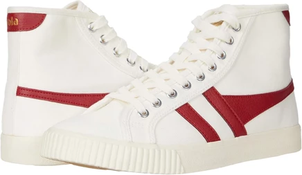 Мужские кеды Gola Tennis Mark Cox High, кремовый/бордовый
