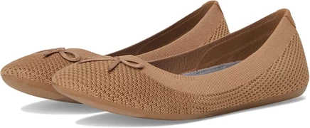 Женские балетки Allbirds Tree Breezer Bow, коричневые