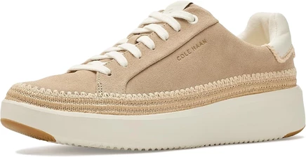 Кроссовки Cole Haan Grandpro Topspin из тосканской песочной замши/слоновой кости
