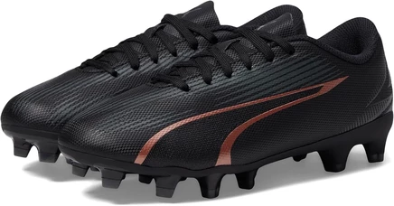 Детские бутсы Puma Kids Ultra Play (FG/AG), черно/розовое золото