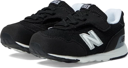 Детские кроссовки New Balance 515 на липучке, черно-белые