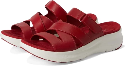 Женские кожаные босоножки Rockport Qwyn, красные