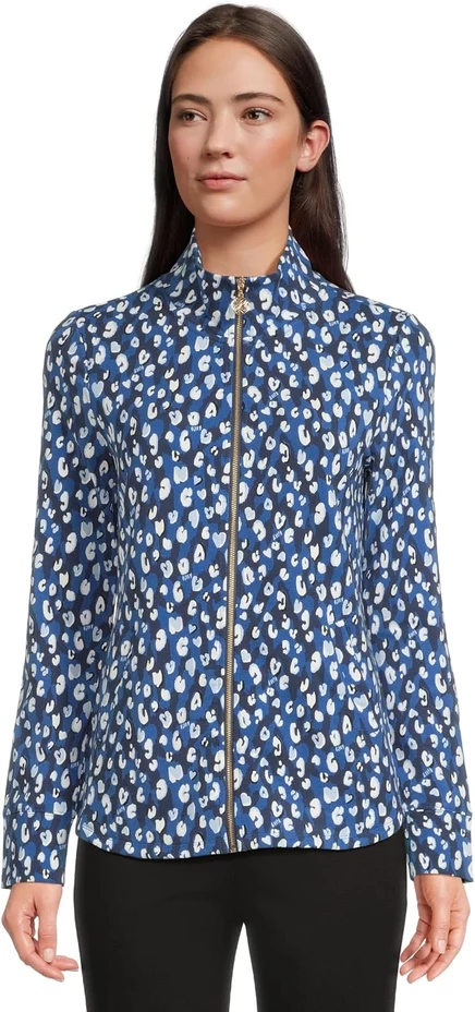Женская куртка Lilly Pulitzer Leona UPF 50+, темно-синяя