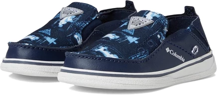 Детские мокасины Columbia Kids Bahama PFG, темно-синие/белые