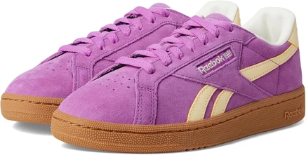 Кроссовки Reebok Club C Grounds UK, фиолетово-желто-белые