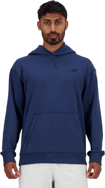 Худи New Balance Athletics French Terry, темно-синее