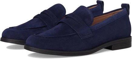 Cole Haan Stassi Penny Loafers midnight moon suede