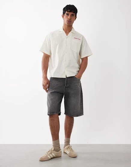 Мужские джинсовые шорты Jack & Jones Alex baggy, черные