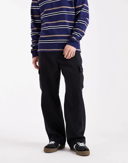 Мешковатые брюки-карго Jack &Jones черного цвета black