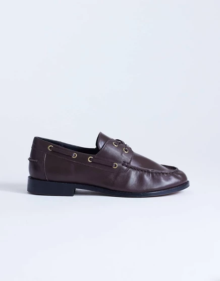Женские кожаные туфли TopShop Brandi, коричневые