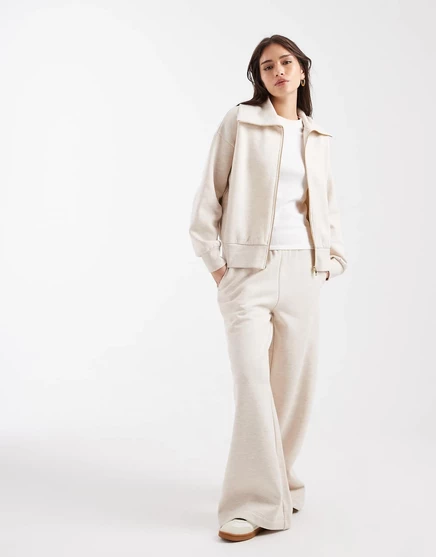 Женские спортивные штаны Miss Selfridge широкие, овсяные