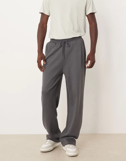Спортивные штаны ASOS Design широкие, темно-серые