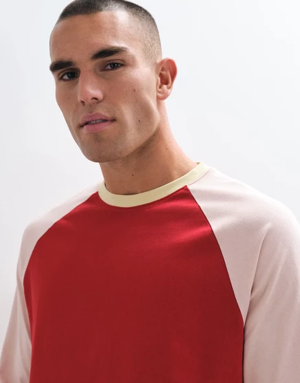 Мужская футболка-реглан ASOS Design, красная
