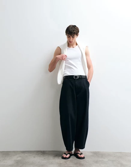 Мужские джинсы ASOS COLLECTIVE AC-B-254 barrel fit, черные