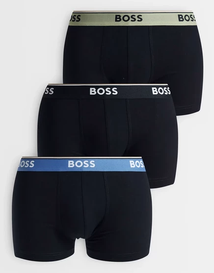 Мужские боксер-брифы BOSS Bodywear Revive 3 шт., черные