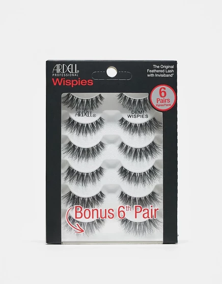 Набор для наращивания ресниц Ardell Lashes Multipack Wispies x5 black