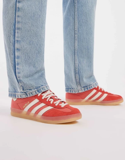 Кроссовки adidas Originals Gazelle красного и серого цветов red