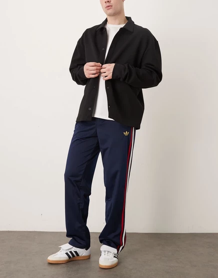 спортивные брюки adidas Originals firebird темно-синего цвета navy