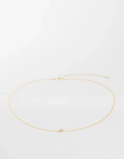 Пояс-цепочка Mango с бриллиантовым акцентом из золота gold