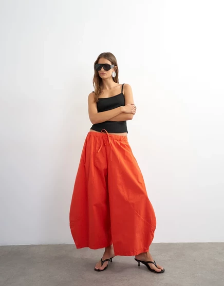 Женские брюки TopShop horseshoe функциональные, красные