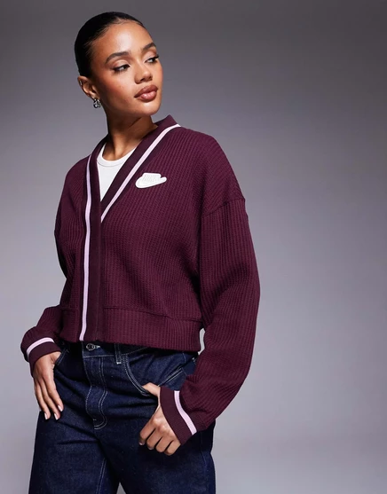 Женский кардиган Nike Phoenix NSW, бордовый