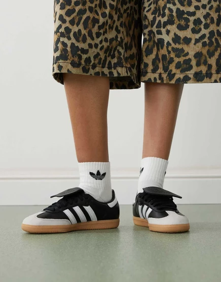 Кроссовки adidas Originals Samba LT черно-белого цвета black