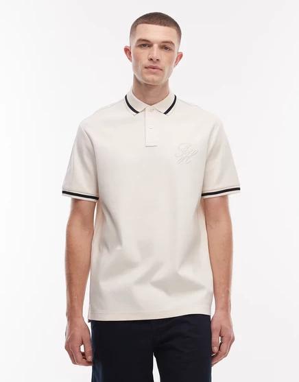 Мужская поло Tommy Hilfiger Script, слоновая кость