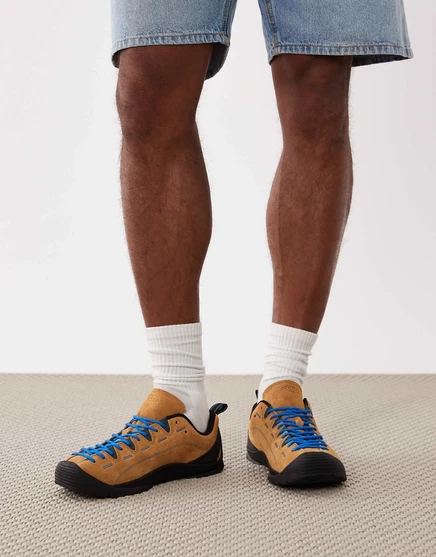 Keen Jasper brushed suede sneakers in yellow yellow and blue