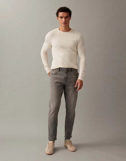 Классические жесткие джинсы ASOS DESIGN серого цвета gray