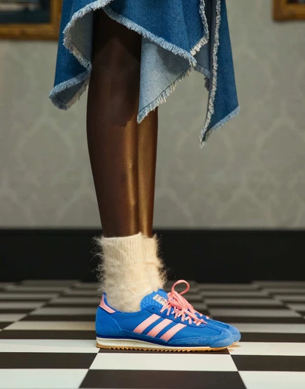 кроссовки adidas Originals SL 72 OG синего и розового цветов blue