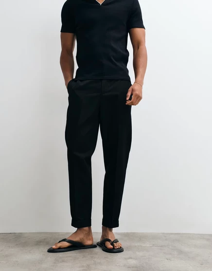 Мужские зауженные смарт-брюки ASOS Design, черные