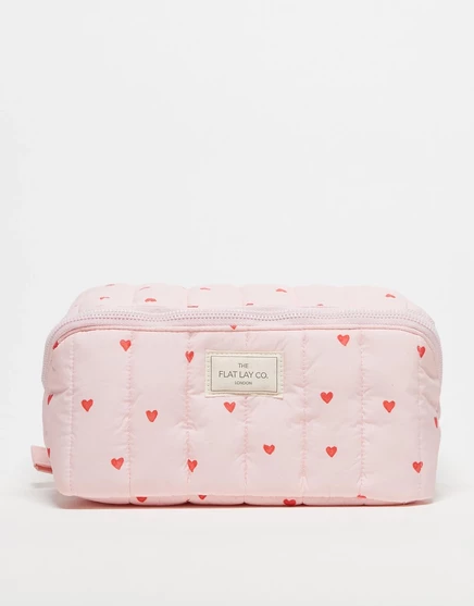Зефирная косметичка The Flat Lay Co. - Сладкие розовые сердечки  sweet pink hearts