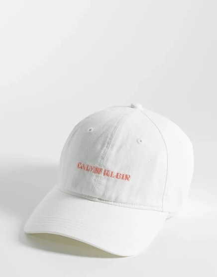 Женская кепка Calvin Klein с принтом, белая