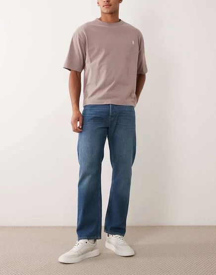 Мужские джинсы Jack & Jones Chris прямого кроя, темно-синие