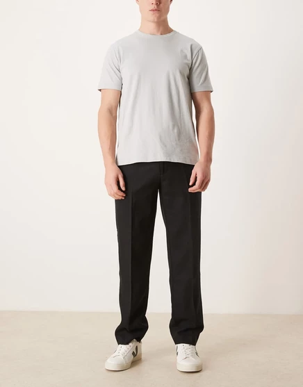 Мужские брюки ASOS Design из шерсти, черные