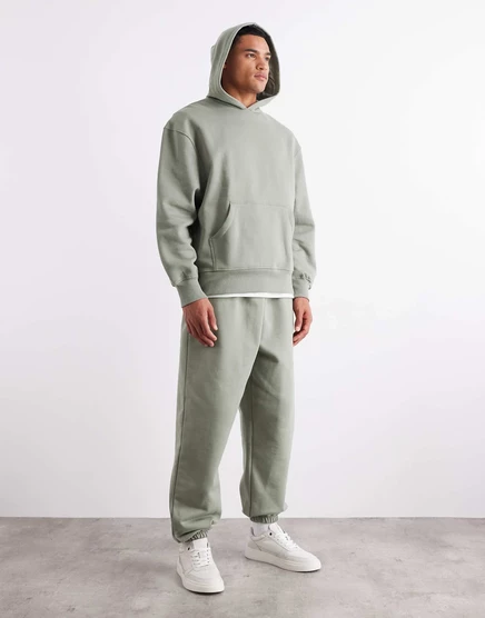 Спортивные штаны ASOS Design 400 г/м² свободного кроя, шалфейные