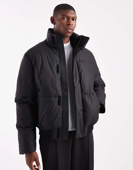 ДИЗАЙНЕРСКИЙ пуховик ASOS черного цвета black