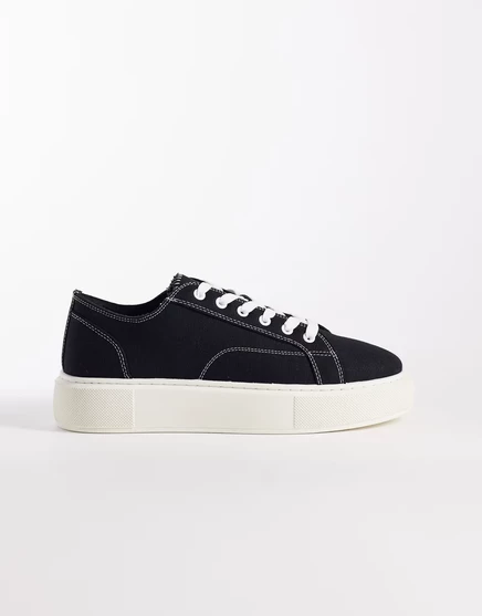 Мужские кеды Jack & Jones текстильные, черные
