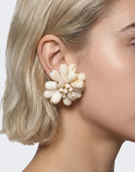 Женские серьги TopShop Dezi с камнями, кремовые