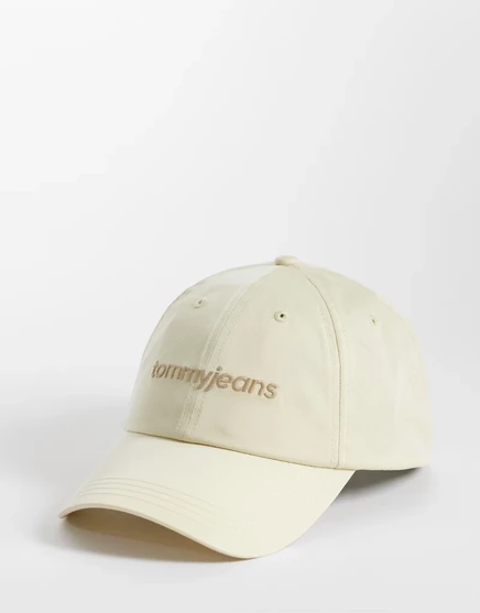 Унисекс кепка Tommy Jeans с логотипом, кремовая